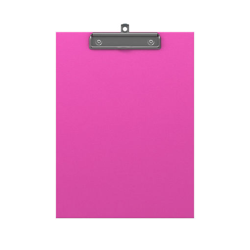 Picture of CLIPBOARD A4 SINGLE NEON PINK